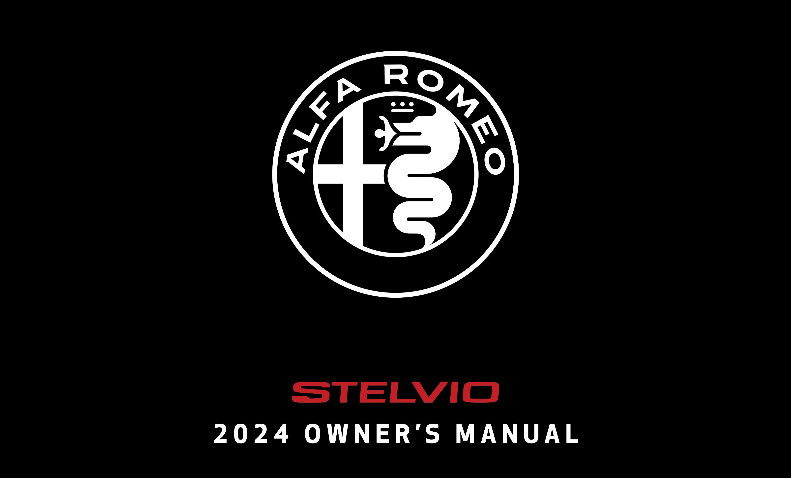 2024 alfa romeo stelvio owner's manual