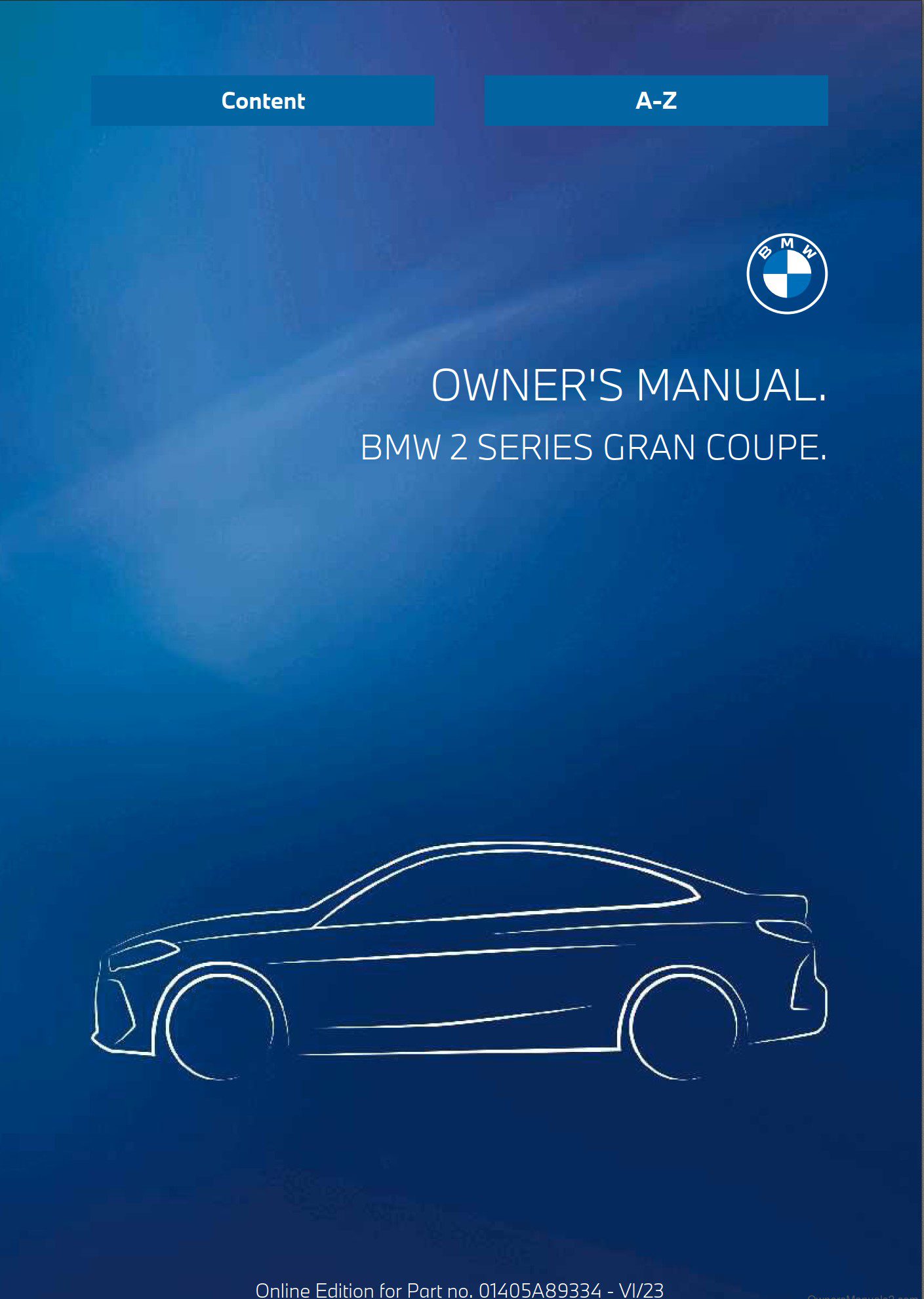 2024 bmw 2 series owner's manual