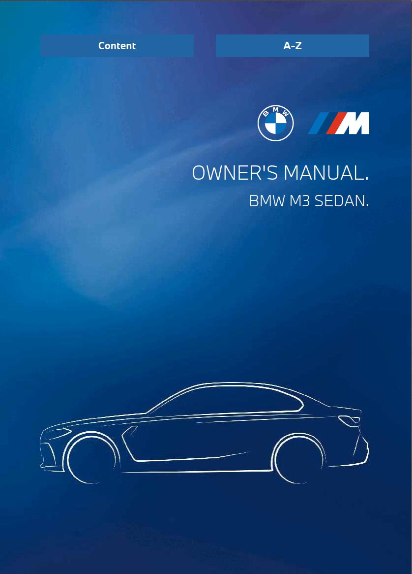 2024 bmw m3 owner's manual