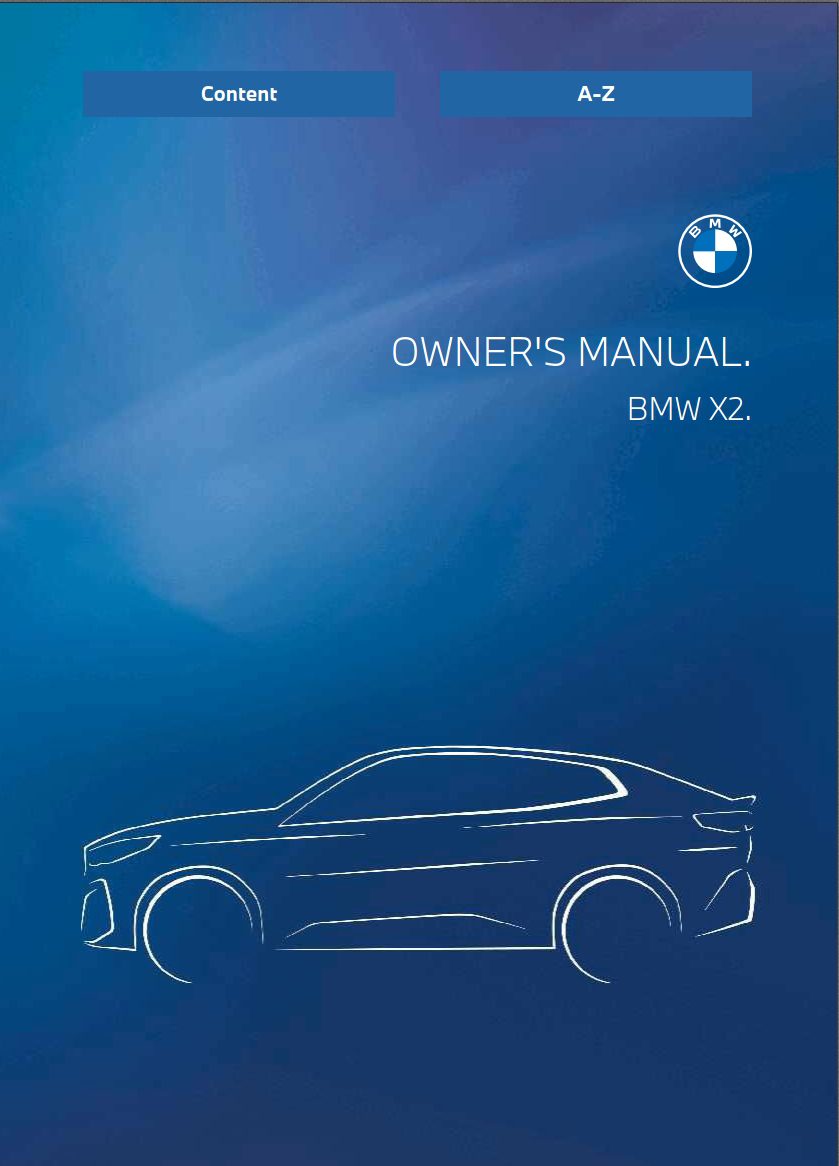 2024 bmw x2 owner's manual