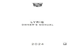 2024 cadillac lyric owner's manual