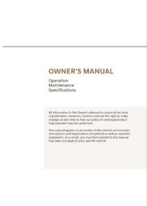 2024 genesis gv60 owner's manual