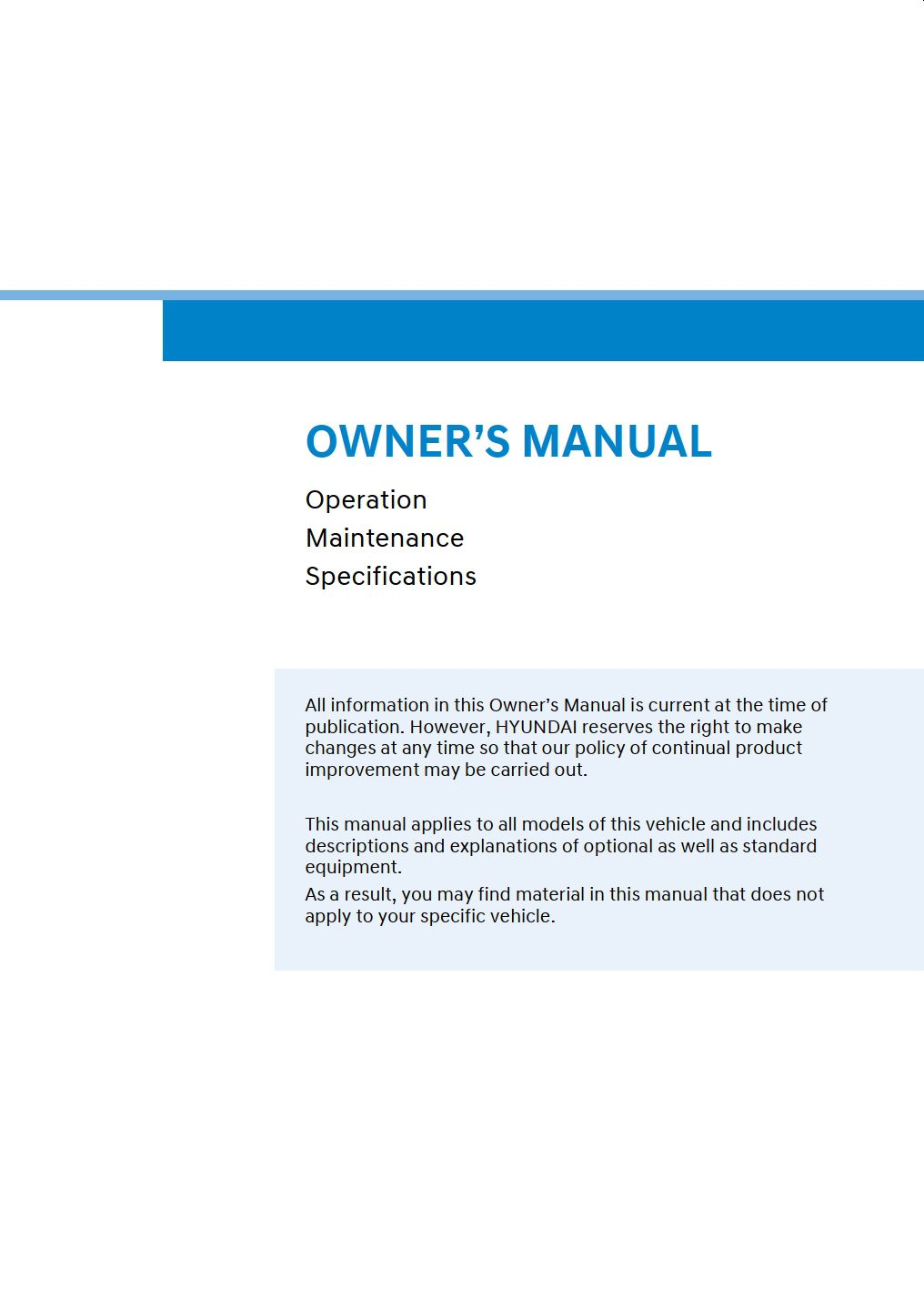 2024 hyundai sonata owner's manual