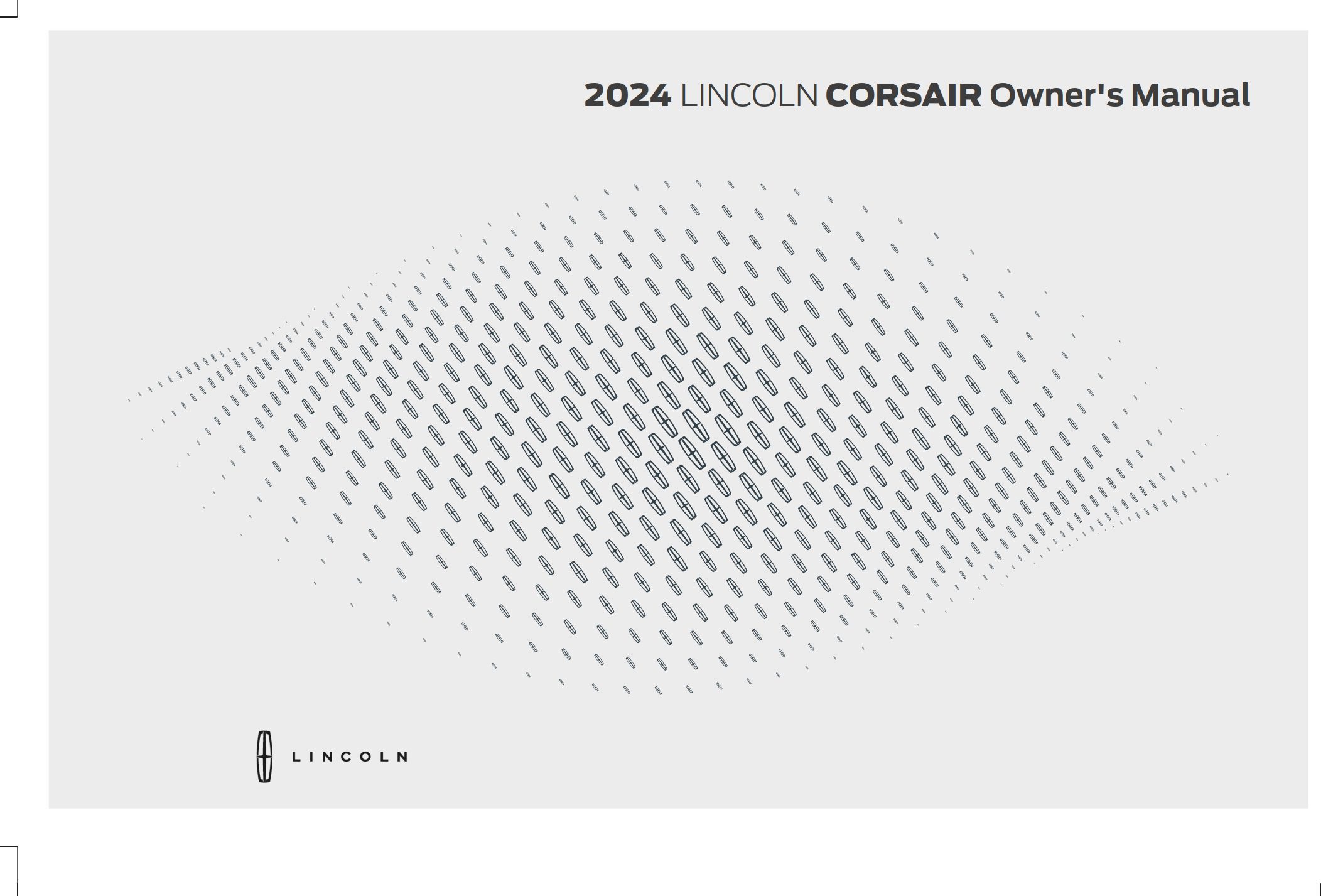 2024 lincoln corsair owner's manual