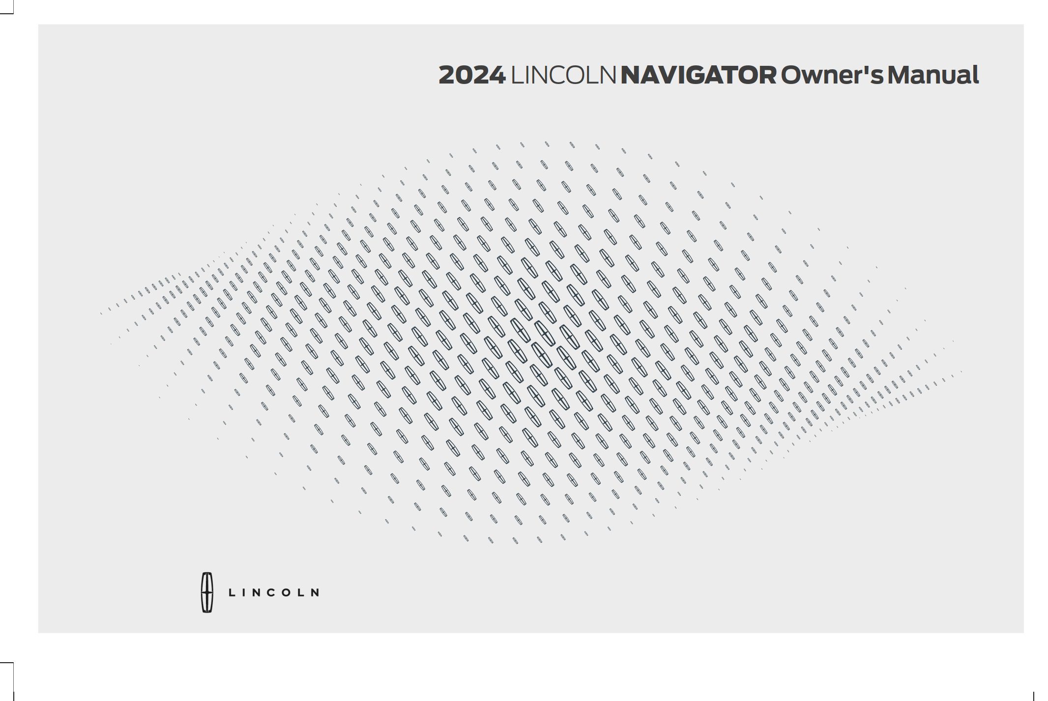 2024 lincoln navigator owner's manual