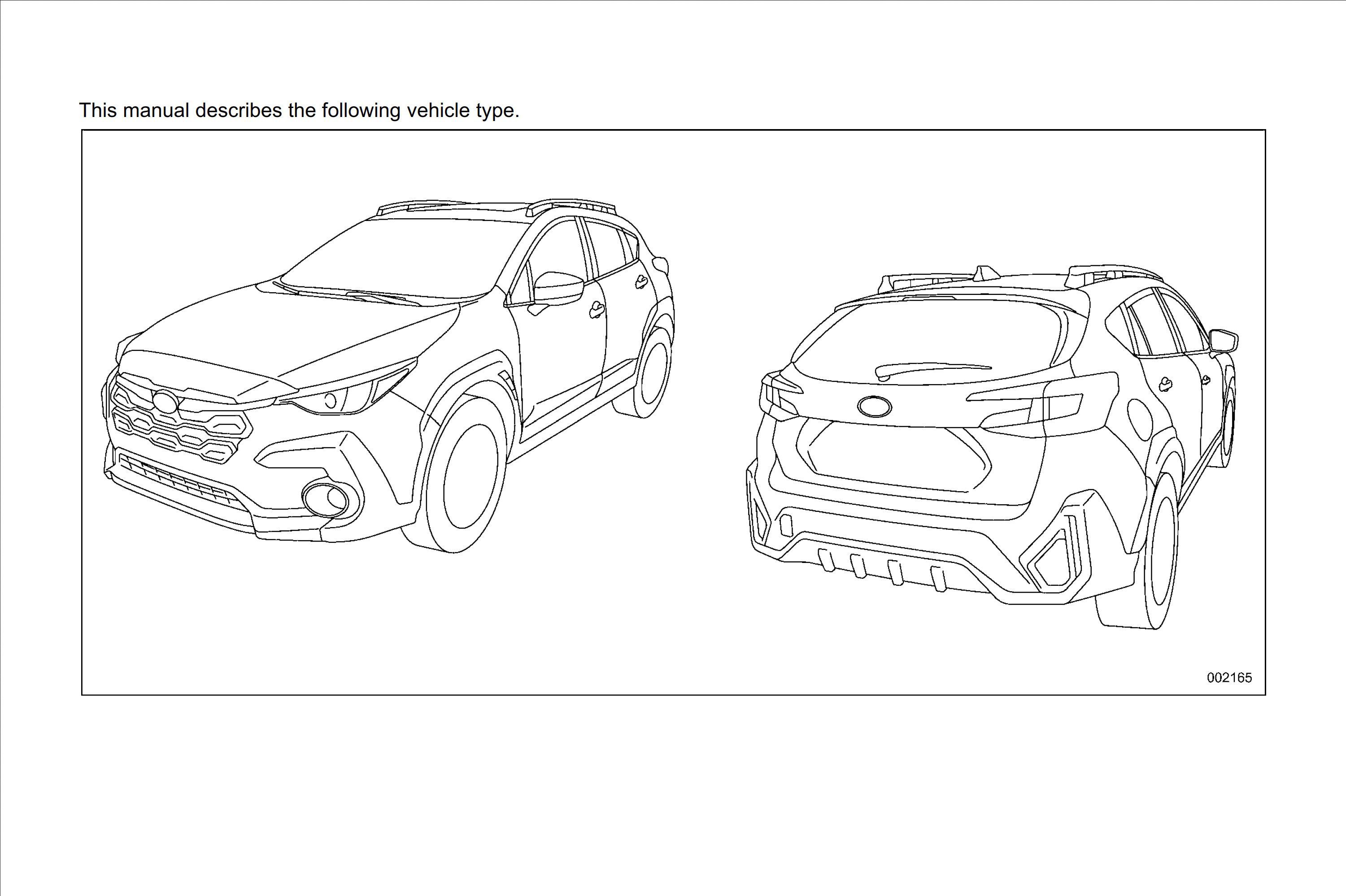 2024 subaru crosstrek owner's manual