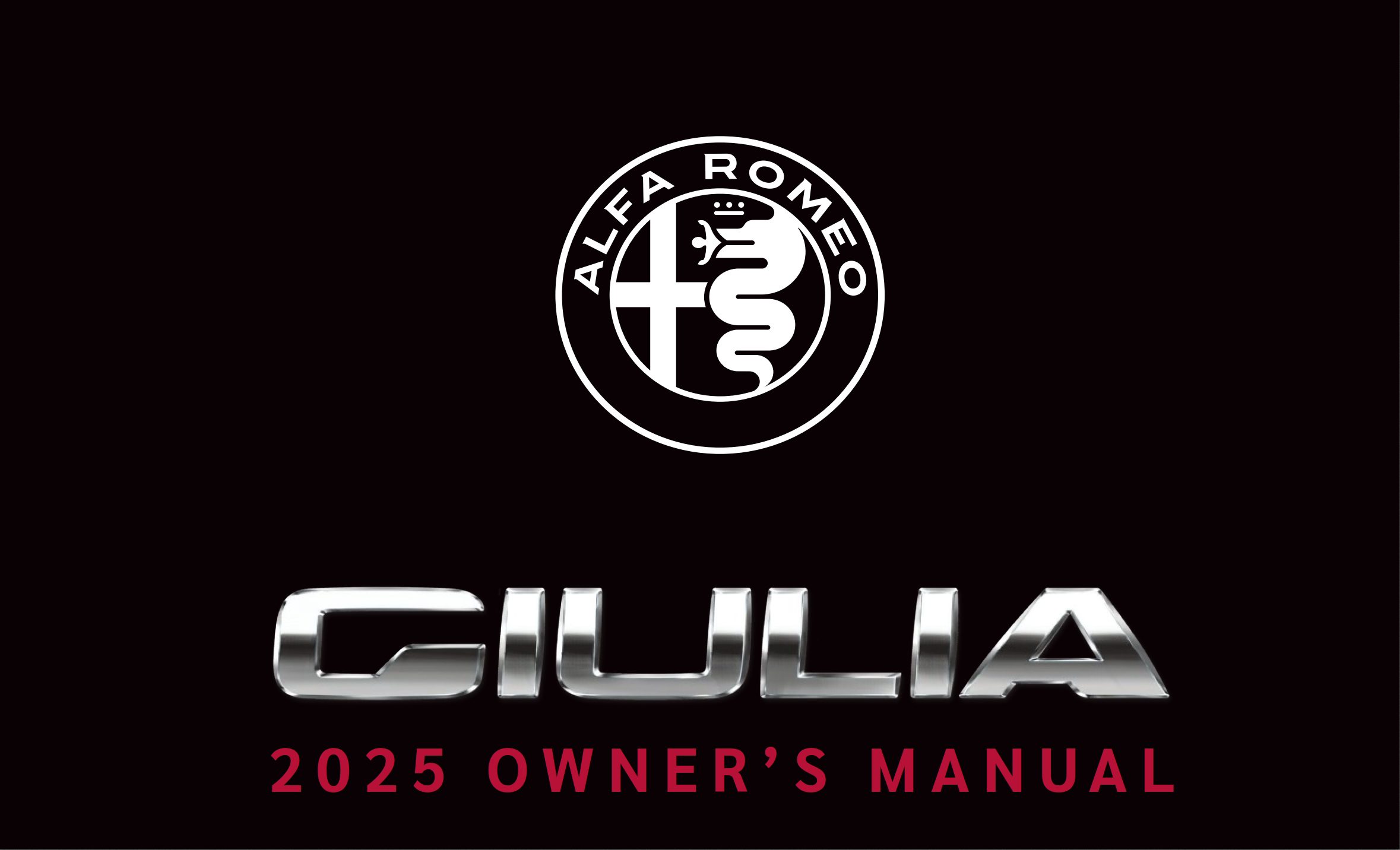 2025 alfa romeo giulia owner's manual