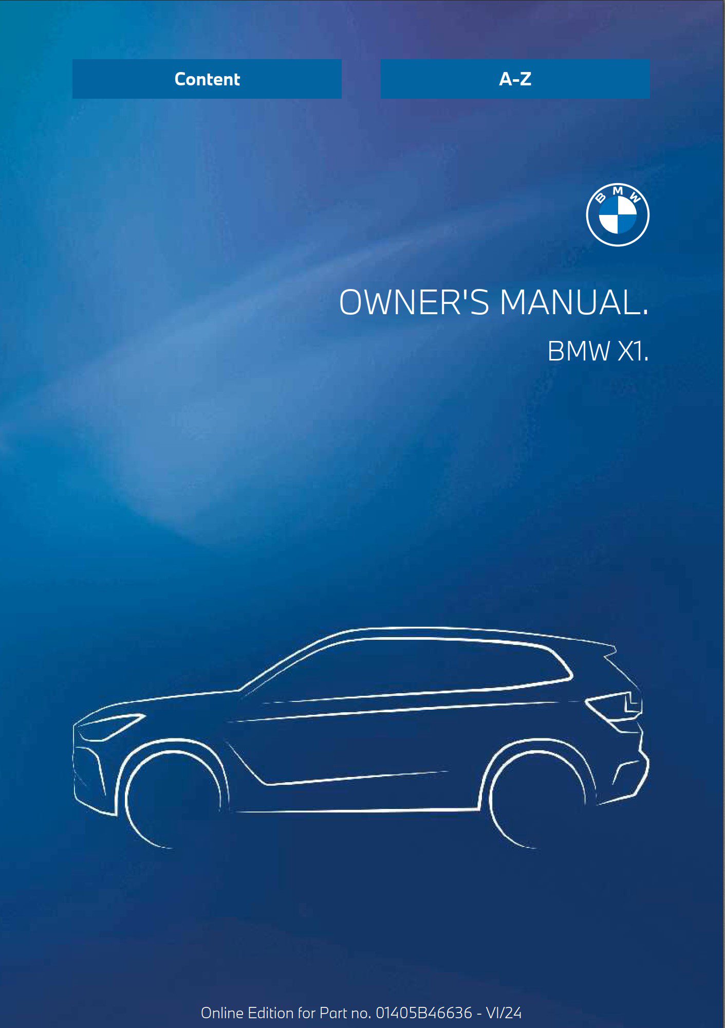 2025 bmw x1 owner's manual