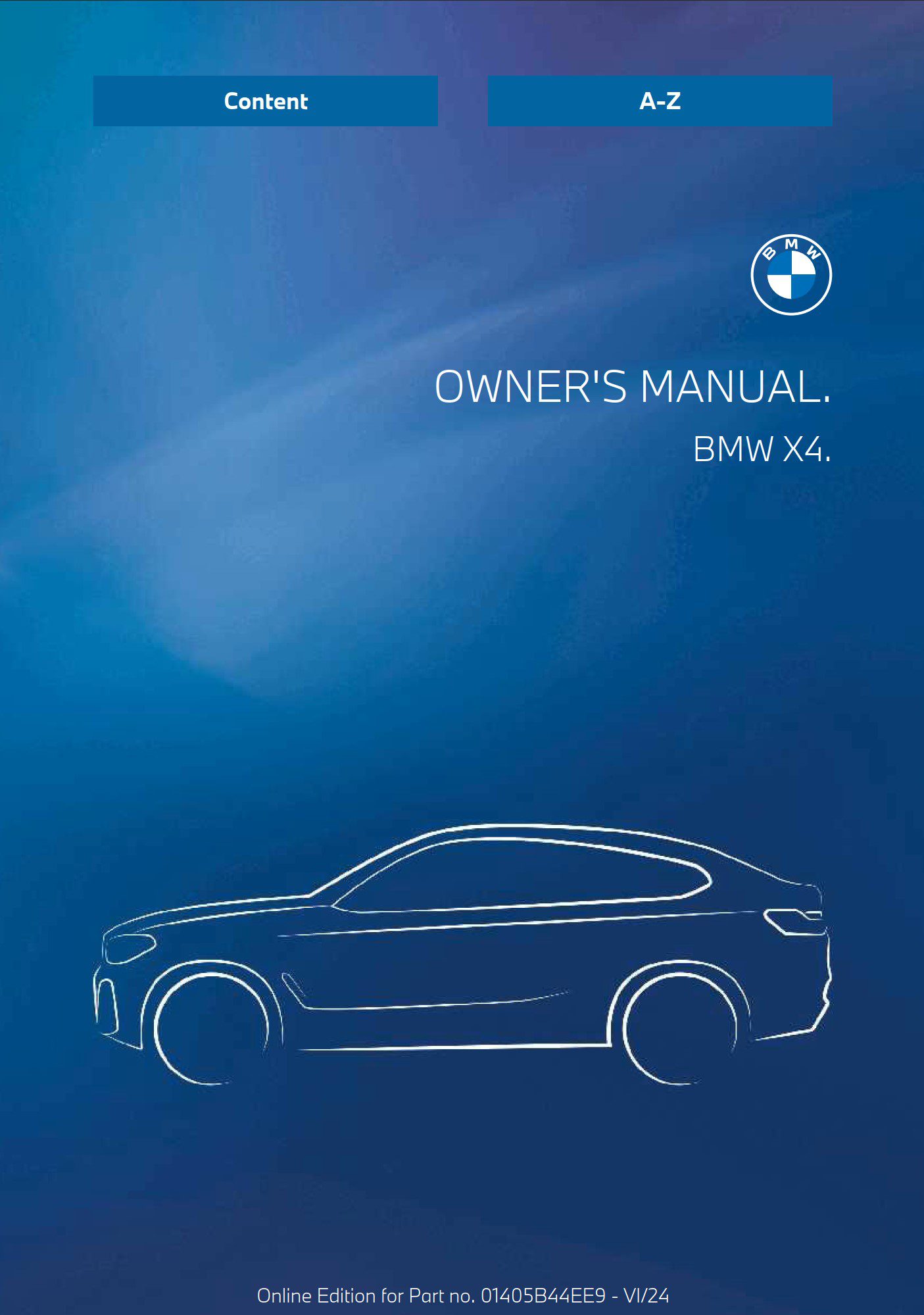 2025 bmw x4 owner's manual