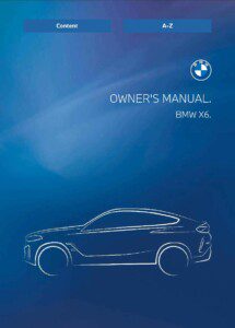 2025 bmw x6 owner's manual