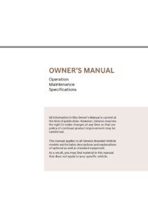 2025 genesis gv70 owner's manual