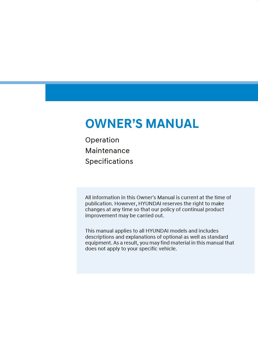 2025 hyundai palisade owner's manual