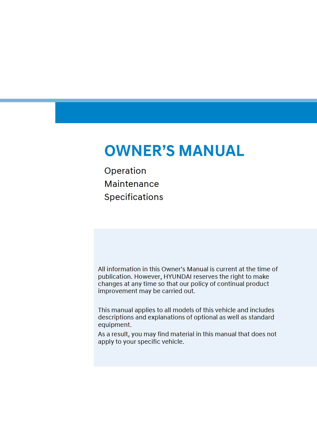 2025 hyundai sonata hybrid owner's manual