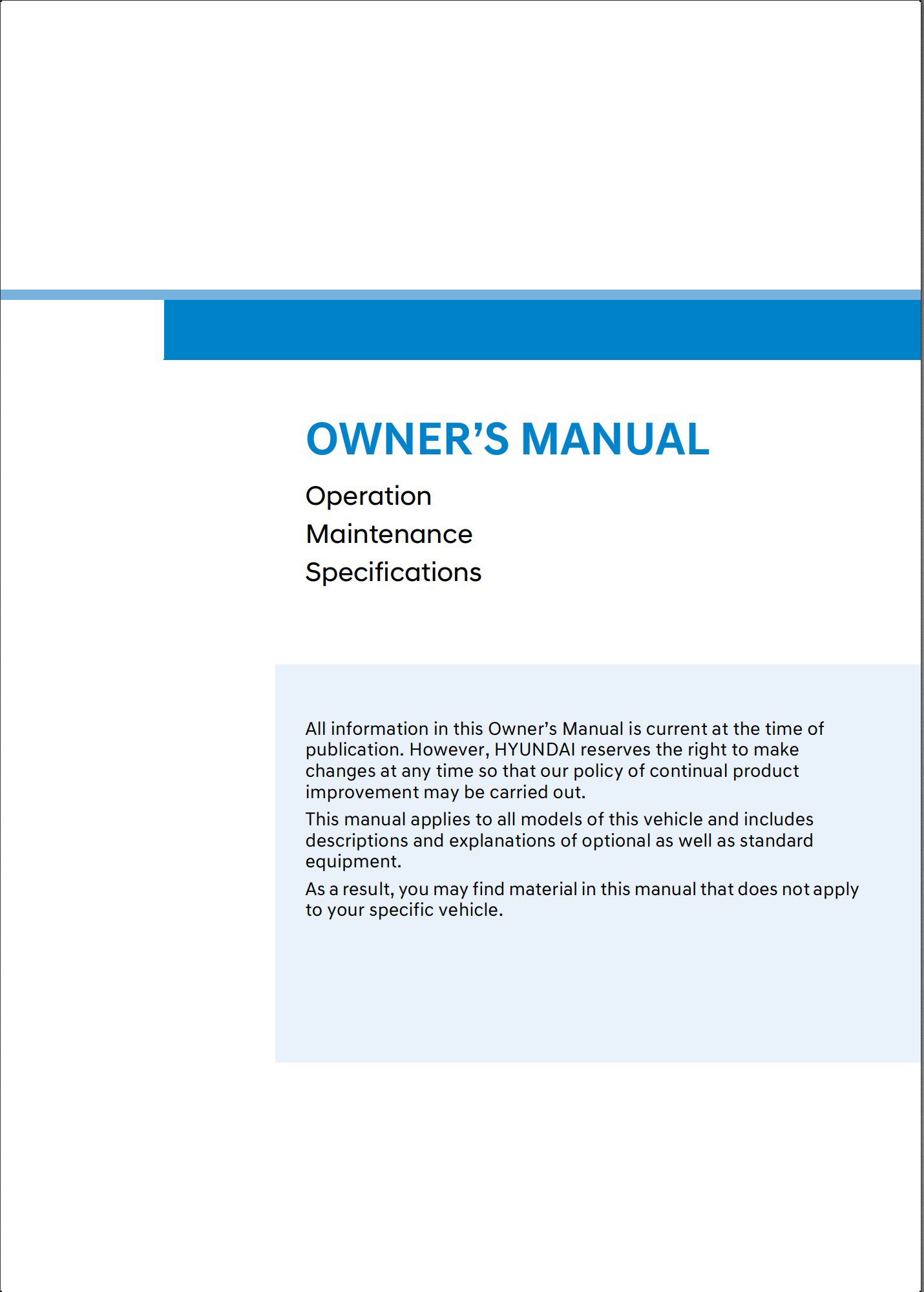 2025 hyundai tucson hybrid owner's manual