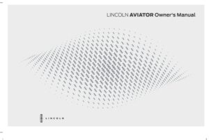 2025 lincoln aviator owner's manual