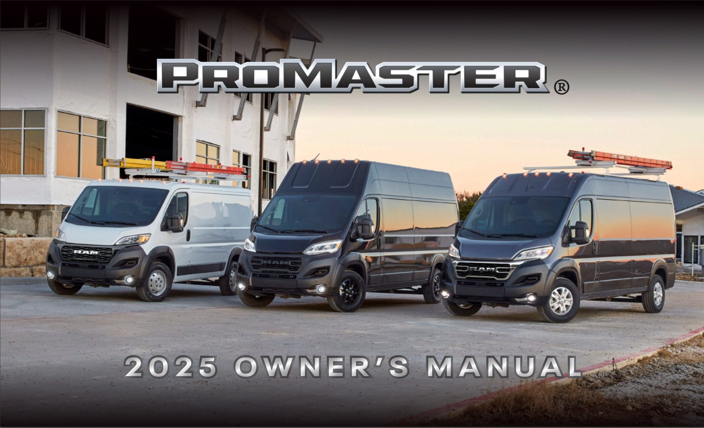 2025 ram promaster owner's manual