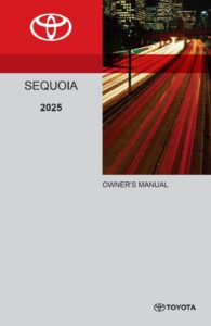 2025 toyota sequoia hybrid owner's manual