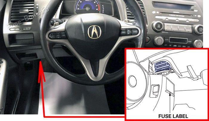 acura csx 2006 2009 fuse layout 1