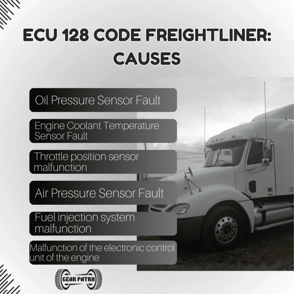 ecu 128 fault code on freightliner trucks and trailers