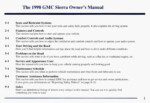 1998 gmc sierra owner's manual