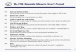 1998 oldsmobile silhouette owner's manual