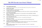 1999 chevrolet astro owner's manual