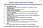 1999 chevrolet blazer owner's manual