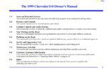 1999 chevrolet s10 owner's manual