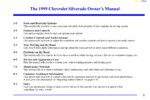 1999 chevrolet silverado owner's manual