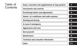 1999 nissan altima owner's manual