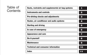 1999 nissan frontier owner's manual