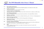 1999 oldsmobile alero owner's manual