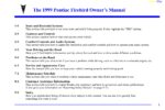 1999 pontiac firebird owner's manual