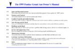 1999 pontiac grand am owner's manual