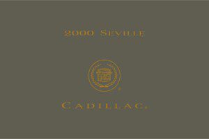 2000 cadillac seville owner's manual