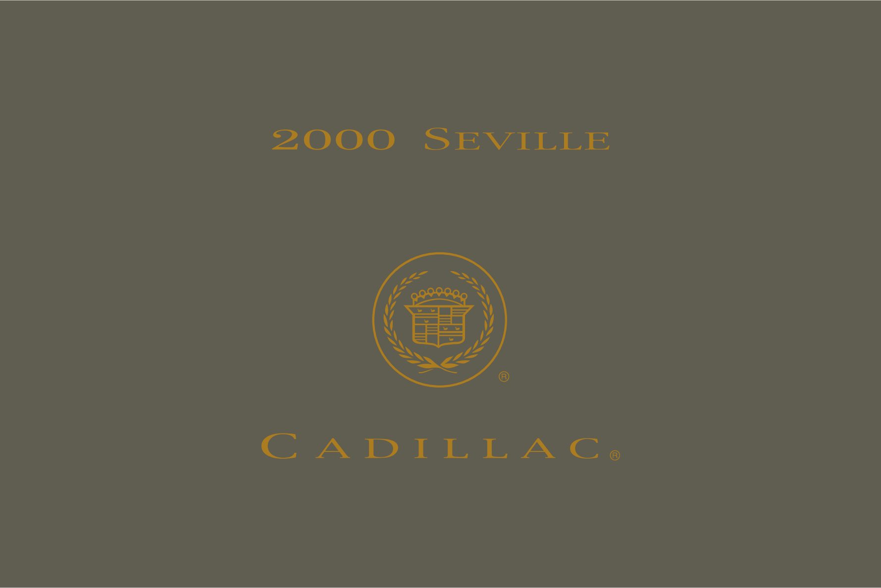 2000 cadillac seville owner's manual