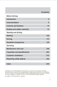 2000 ford taurus owner's manual