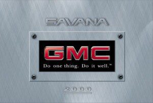 2000 gmc savana owner's manual