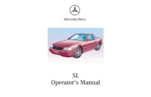 2000 mercedes benz sl class owner's manual