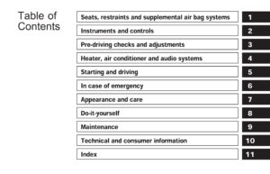 2000 nissan altima owner's manual