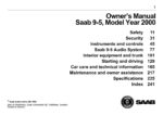 2000 saab 9 5 owner's manual