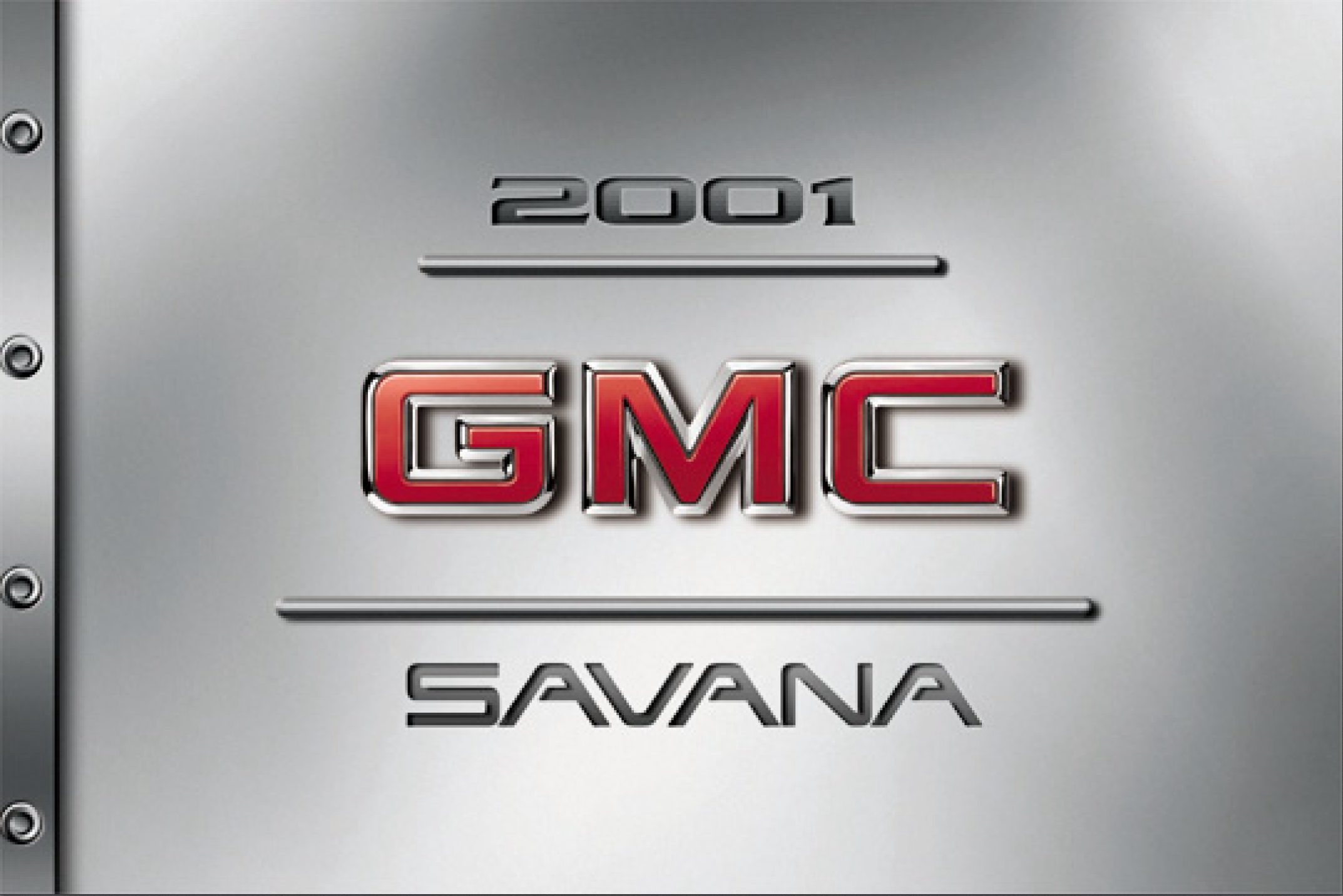 2001 gmc savana owner's manual