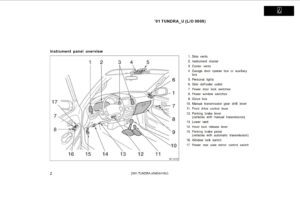 2001 toyota tundra owner's manual