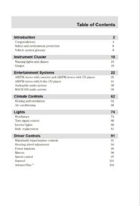 2002 ford focus owner's manual