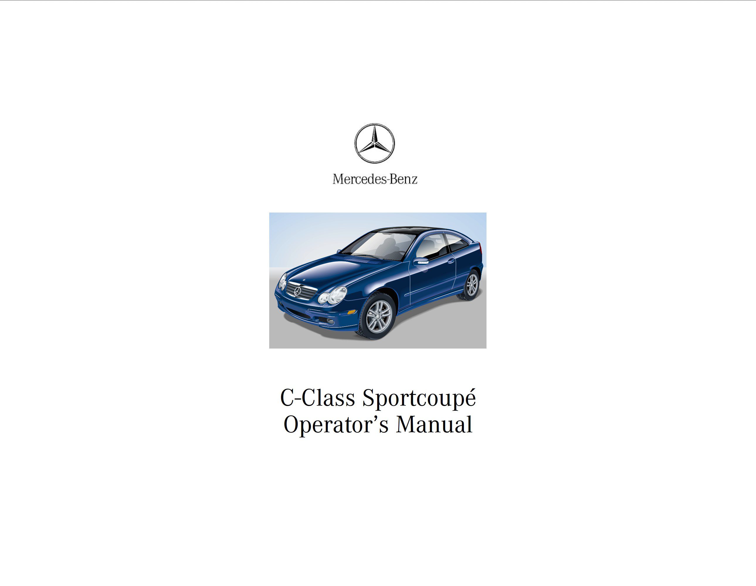 2002 mercedes benz c class coupe owner's manual