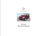 2002 mercedes benz m class owner's manual