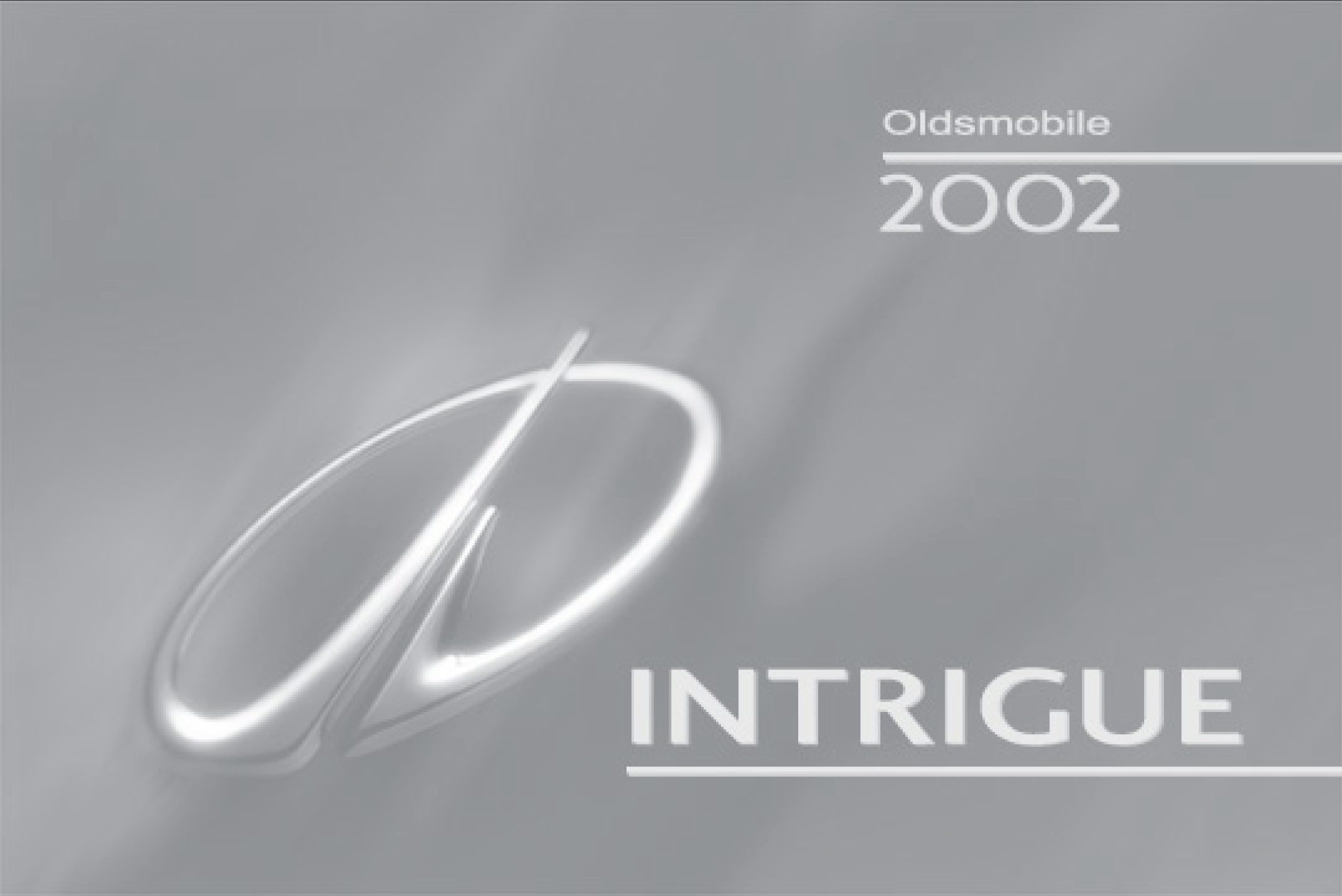 2002 oldsmobile intrigue owner's manual