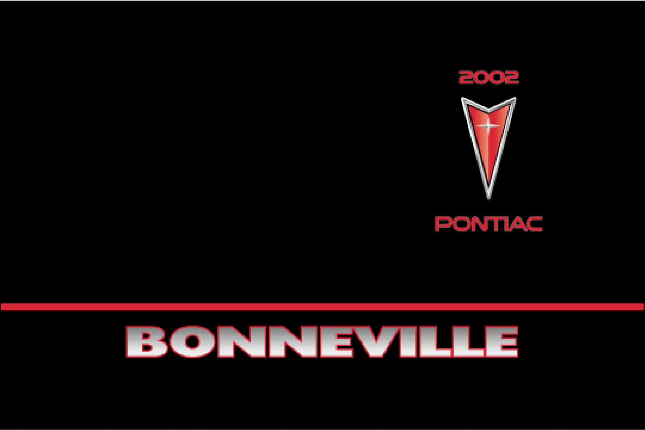 2002 pontiac bonneville owner's manual