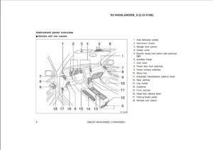 2002 toyota highlander owner's manual