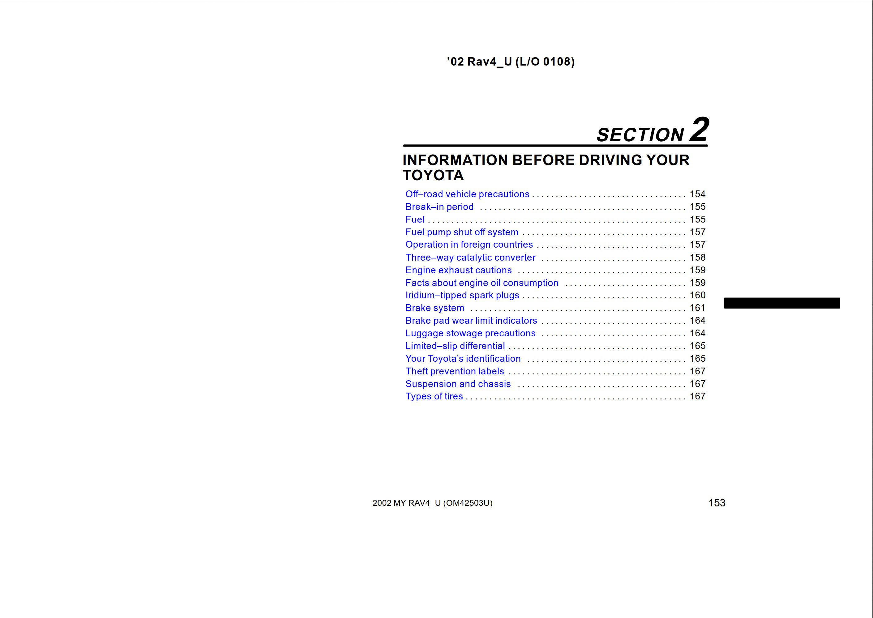 2002 toyota rav4 owner's manual